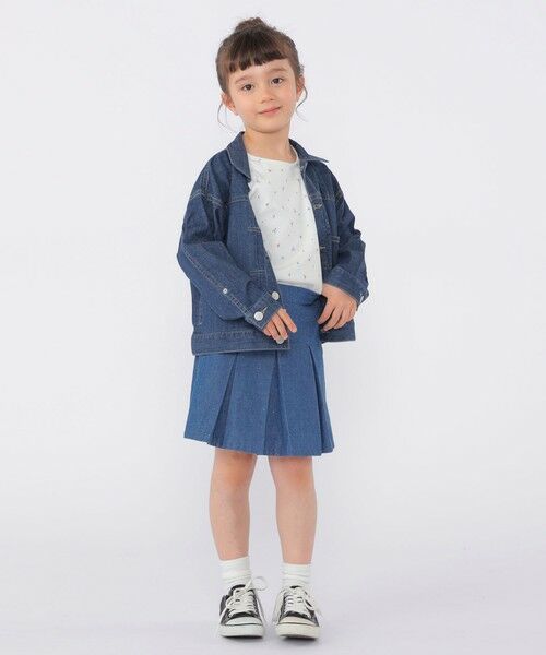 SHIPS / シップス Tシャツ | SHIPS KIDS:100〜130cm /フラワー テキスタイル リブTシャツ | 詳細2