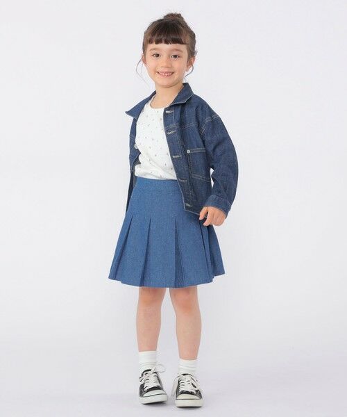 SHIPS / シップス Tシャツ | SHIPS KIDS:100〜130cm /フラワー テキスタイル リブTシャツ | 詳細3