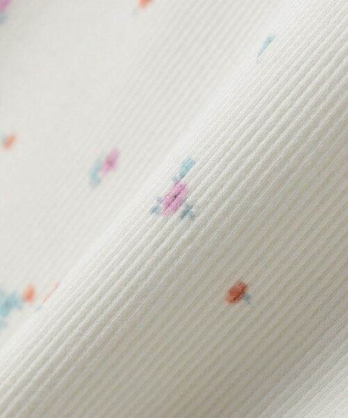 SHIPS / シップス Tシャツ | SHIPS KIDS:100〜130cm /フラワー テキスタイル リブTシャツ | 詳細1