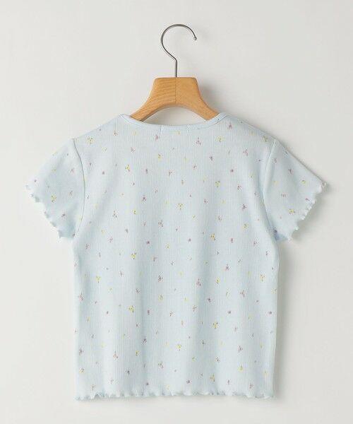 SHIPS / シップス Tシャツ | SHIPS KIDS:100〜130cm /フラワー テキスタイル リブTシャツ | 詳細12