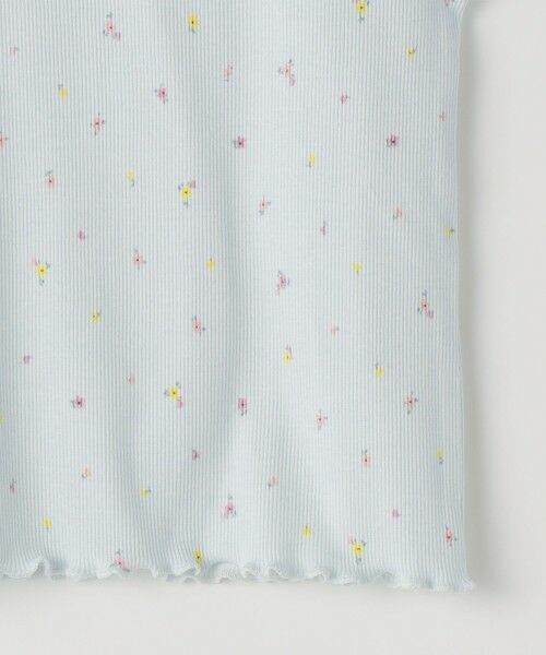 SHIPS / シップス Tシャツ | SHIPS KIDS:100〜130cm /フラワー テキスタイル リブTシャツ | 詳細15