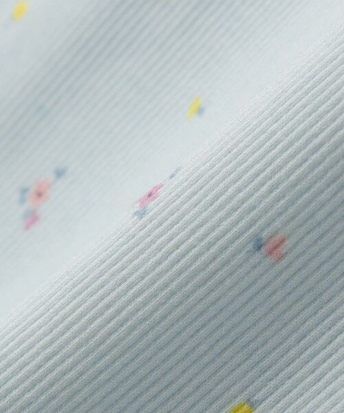 SHIPS / シップス Tシャツ | SHIPS KIDS:100〜130cm /フラワー テキスタイル リブTシャツ | 詳細6