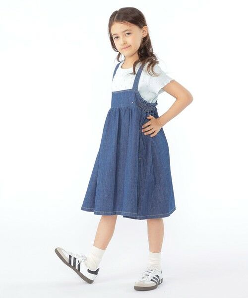 SHIPS / シップス Tシャツ | SHIPS KIDS:100〜130cm /フラワー テキスタイル リブTシャツ | 詳細8