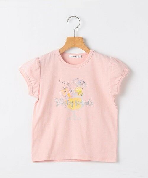 SHIPS / シップス Tシャツ | SHIPS KIDS:80〜90cm / サマー モチーフ 半袖 Tシャツ（ピンク）