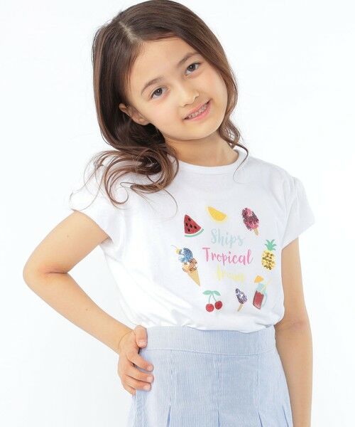 SHIPS / シップス Tシャツ | SHIPS KIDS:100〜130cm / サマー モチーフ 半袖 Tシャツ | 詳細2