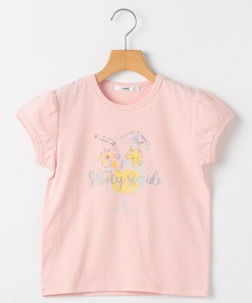 SHIPS / シップス Tシャツ | SHIPS KIDS:140〜150cm / サマー モチーフ 半袖 Tシャツ（ピンク）