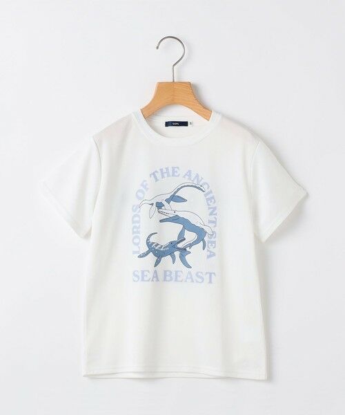 SHIPS / シップス Tシャツ | SHIPS KIDS:80〜90m /〈接触冷感/吸水速乾〉シービースト 半袖 Tシャツ（オフホワイト）