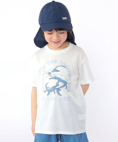 SHIPS / シップス Tシャツ | SHIPS KIDS:100〜130m /〈接触冷感/吸水速乾〉シービースト 半袖 Tシャツ | 詳細7