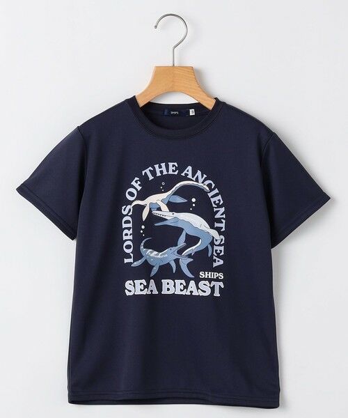 SHIPS / シップス Tシャツ | SHIPS KIDS:140〜160m /〈接触冷感/吸水速乾〉シービースト 半袖 Tシャツ（ネイビー）