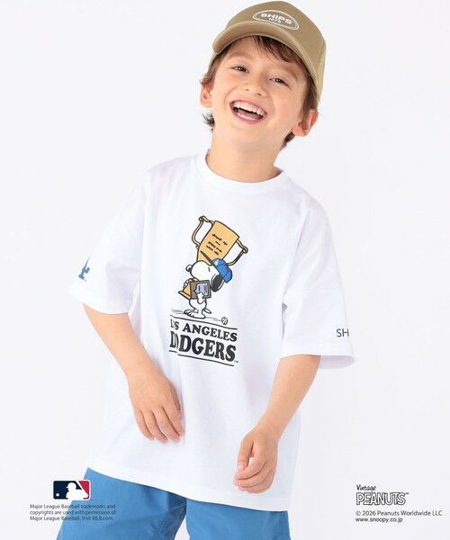 SHIPS / シップス Tシャツ | SHIPS KIDS:100〜125cm / PEANUTS×MLB プリント Tシャツ | 詳細1