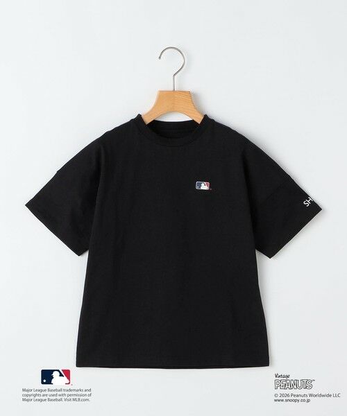 SHIPS / シップス Tシャツ | SHIPS KIDS:100〜125cm / PEANUTS×MLB プリント Tシャツ（ブラック）