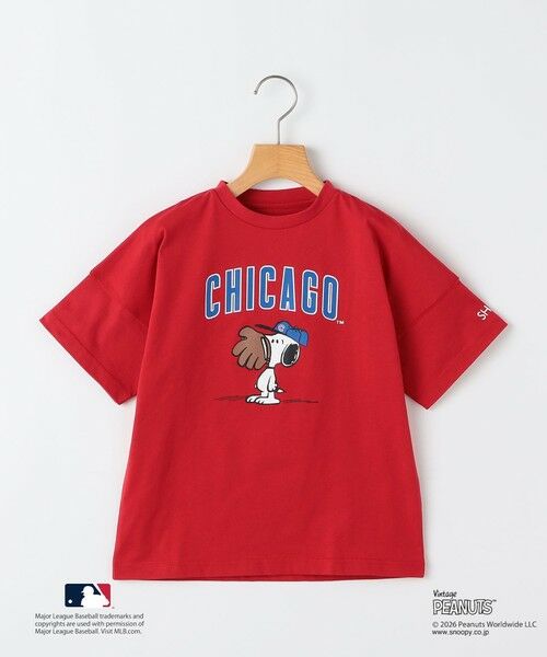 SHIPS / シップス Tシャツ | SHIPS KIDS:100〜125cm / PEANUTS×MLB プリント Tシャツ（レッド）