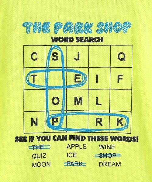 SHIPS / シップス Tシャツ | THE PARK SHOP:115〜145cm /WORD SEARCH Tシャツ | 詳細1