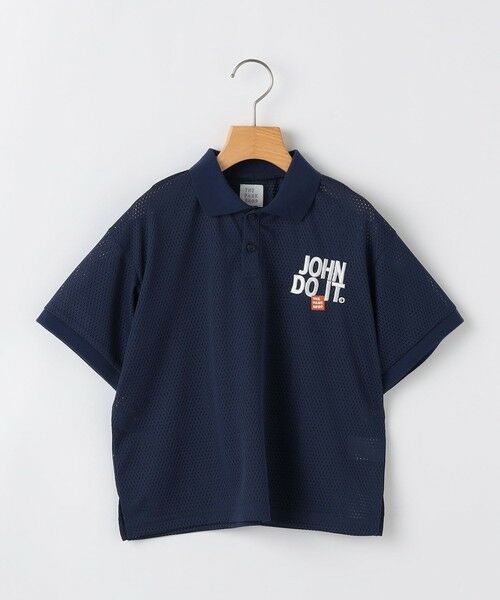 SHIPS / シップス ポロシャツ | THE PARK SHOP:115〜145cm /DO WIDE MESH ポロシャツ（ネイビー）