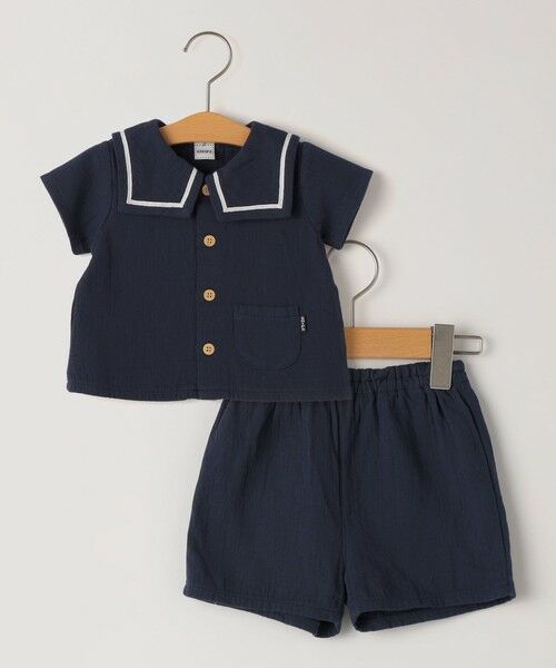 SHIPS / シップス ロンパース | SHIPS KIDS:70〜80cm / セーラー セットアップ（ネイビー）