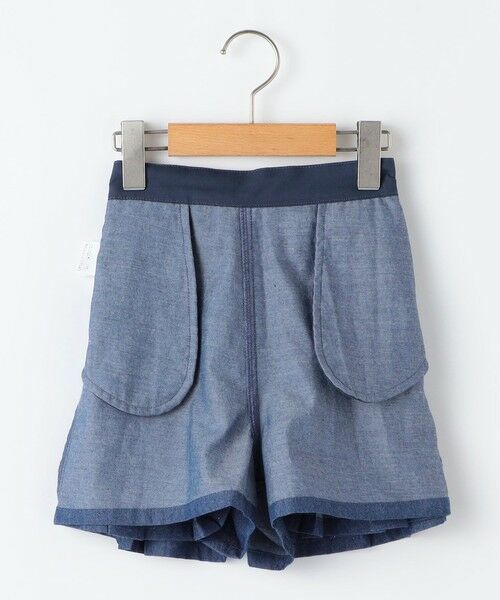 SHIPS / シップス ショート・ハーフ・半端丈パンツ | SHIPS KIDS:100〜130cm /ラメ デニム プリーツ キュロット | 詳細11