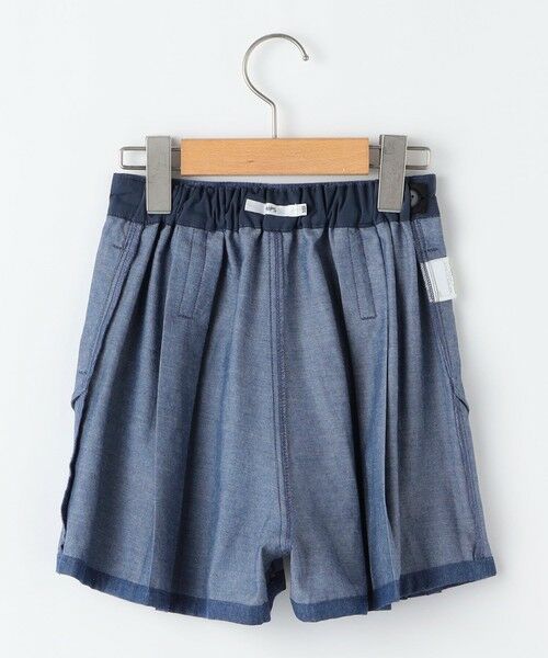 SHIPS / シップス ショート・ハーフ・半端丈パンツ | SHIPS KIDS:100〜130cm /ラメ デニム プリーツ キュロット | 詳細12