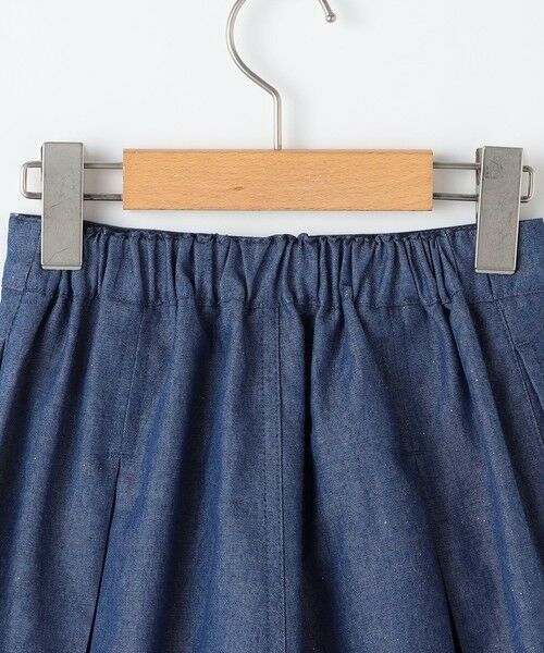 SHIPS / シップス ショート・ハーフ・半端丈パンツ | SHIPS KIDS:100〜130cm /ラメ デニム プリーツ キュロット | 詳細14