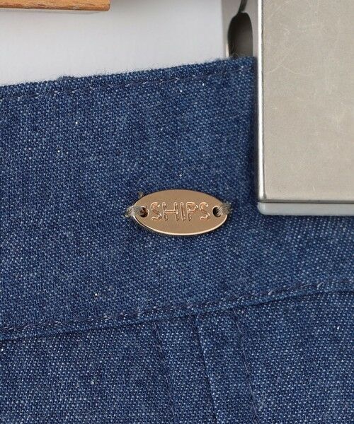 SHIPS / シップス ショート・ハーフ・半端丈パンツ | SHIPS KIDS:100〜130cm /ラメ デニム プリーツ キュロット | 詳細15