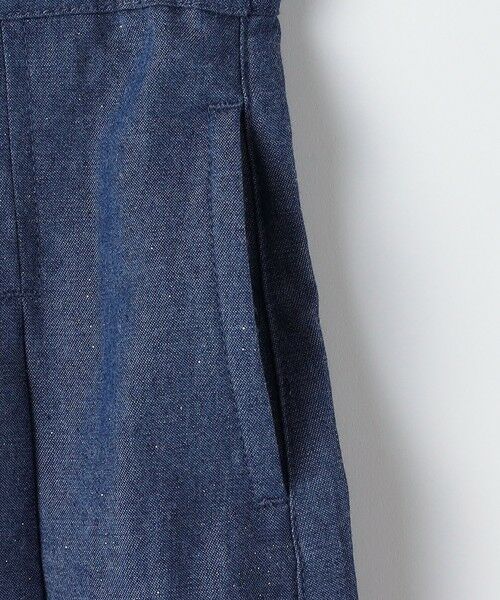 SHIPS / シップス ショート・ハーフ・半端丈パンツ | SHIPS KIDS:100〜130cm /ラメ デニム プリーツ キュロット | 詳細20