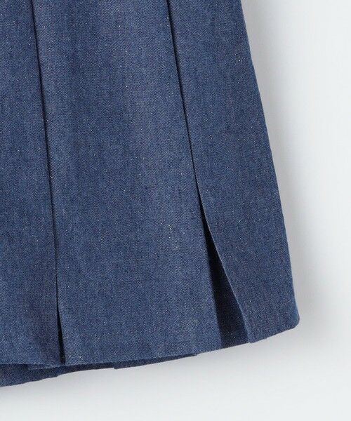 SHIPS / シップス ショート・ハーフ・半端丈パンツ | SHIPS KIDS:100〜130cm /ラメ デニム プリーツ キュロット | 詳細21