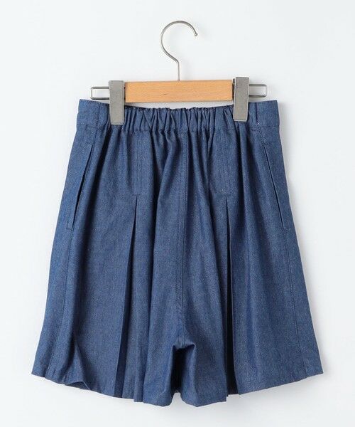 SHIPS / シップス ショート・ハーフ・半端丈パンツ | SHIPS KIDS:140〜150cm /ラメ デニム プリーツ キュロット | 詳細1