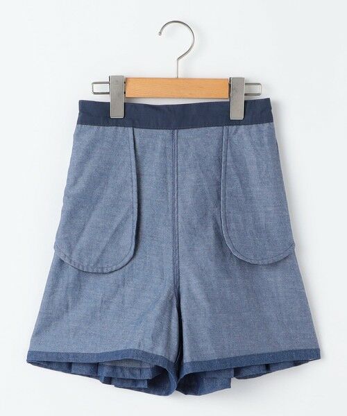 SHIPS / シップス ショート・ハーフ・半端丈パンツ | SHIPS KIDS:140〜150cm /ラメ デニム プリーツ キュロット | 詳細2