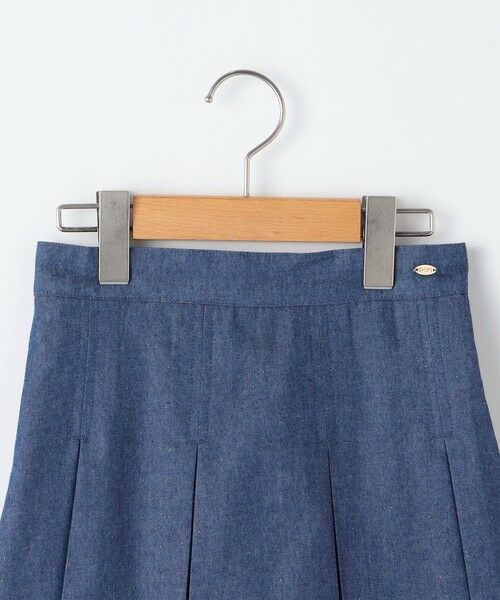 SHIPS / シップス ショート・ハーフ・半端丈パンツ | SHIPS KIDS:140〜150cm /ラメ デニム プリーツ キュロット | 詳細4