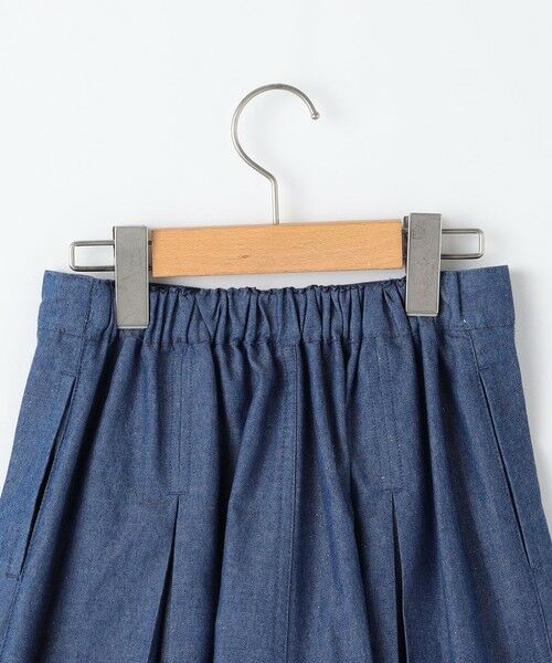 SHIPS / シップス ショート・ハーフ・半端丈パンツ | SHIPS KIDS:140〜150cm /ラメ デニム プリーツ キュロット | 詳細5