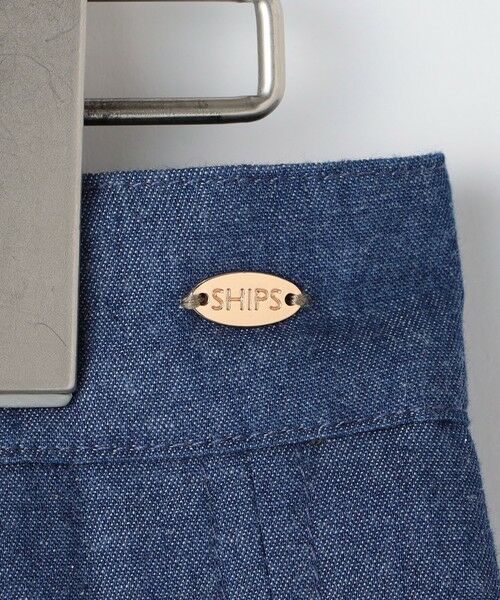 SHIPS / シップス ショート・ハーフ・半端丈パンツ | SHIPS KIDS:140〜150cm /ラメ デニム プリーツ キュロット | 詳細6