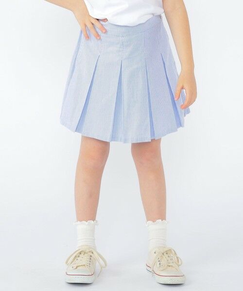 SHIPS / シップス ショート・ハーフ・半端丈パンツ | SHIPS KIDS:100〜130cm /コードレーン プリーツ キュロット | 詳細1