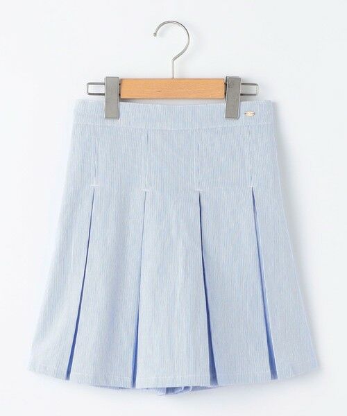 SHIPS / シップス ショート・ハーフ・半端丈パンツ | SHIPS KIDS:140〜150cm /コードレーン プリーツ キュロット（ブルー系）