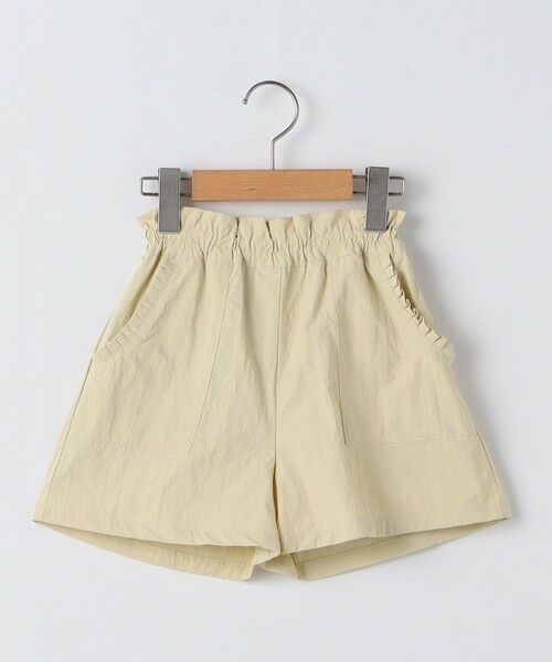 SHIPS / シップス ショート・ハーフ・半端丈パンツ | SHIPS KIDS:100〜130cm /フリル デイリー ショーツ(ベージュ)