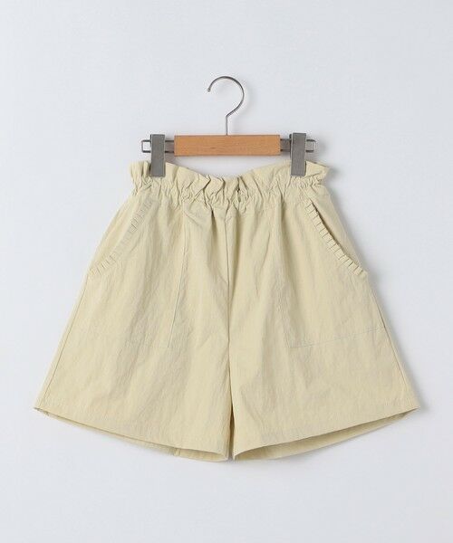 SHIPS / シップス ショート・ハーフ・半端丈パンツ | SHIPS KIDS:140〜150cm /フリル デイリー ショーツ（ベージュ）
