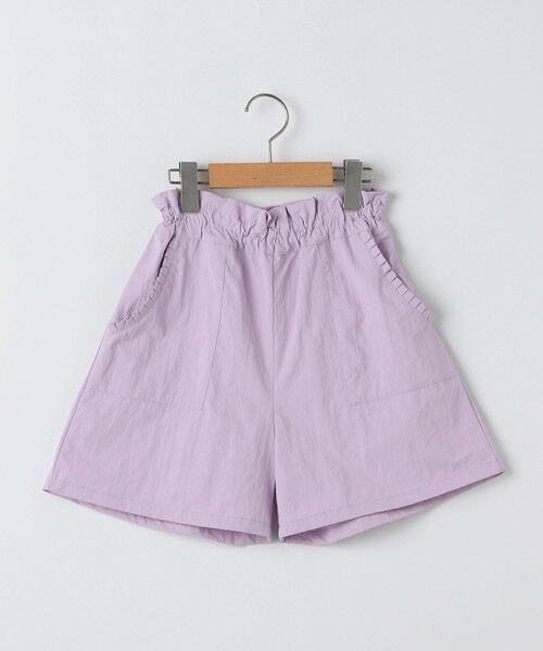 SHIPS / シップス ショート・ハーフ・半端丈パンツ | SHIPS KIDS:140〜150cm /フリル デイリー ショーツ（ラベンダー）