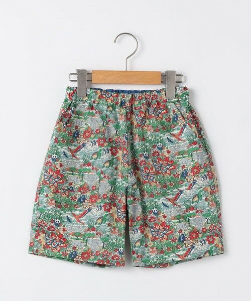 SHIPS / シップス ショート・ハーフ・半端丈パンツ | SHIPS KIDS:80〜90cm / リバティ デイリー ショーツ（グリーン）