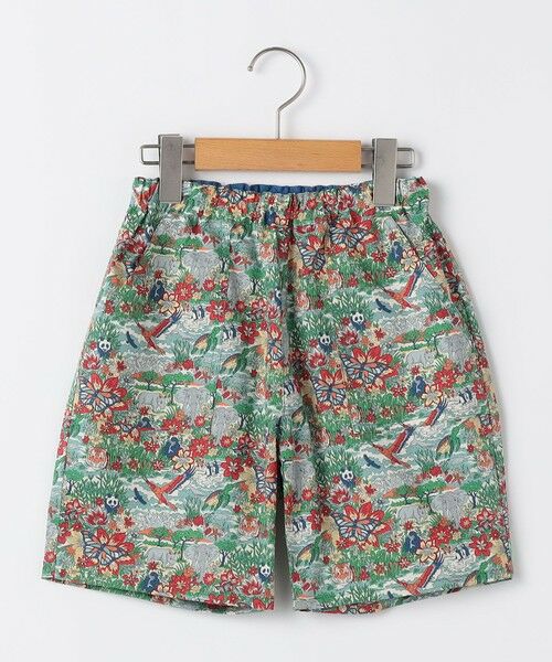 SHIPS / シップス ショート・ハーフ・半端丈パンツ | SHIPS KIDS:100〜130cm / リバティ デイリー ショーツ（グリーン）