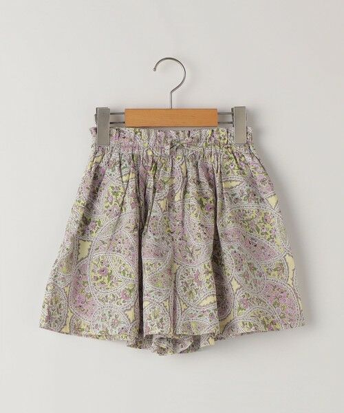 SHIPS / シップス ショート・ハーフ・半端丈パンツ | SHIPS KIDS:80〜90cm / リバティ キュロット（ラベンダー）