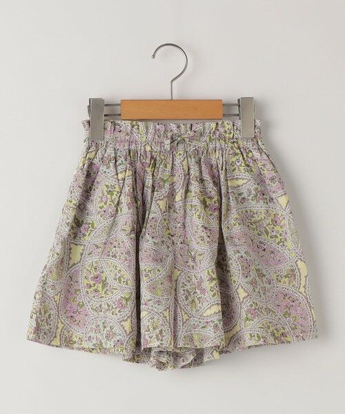 SHIPS / シップス ショート・ハーフ・半端丈パンツ | SHIPS KIDS:100〜130cm / リバティ キュロット（ラベンダー）