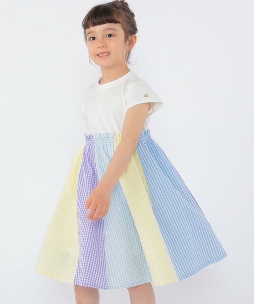 SHIPS / シップス ロング・マキシ丈ワンピース | SHIPS KIDS:100〜130cm / パネル 切替 ワンピース | 詳細1