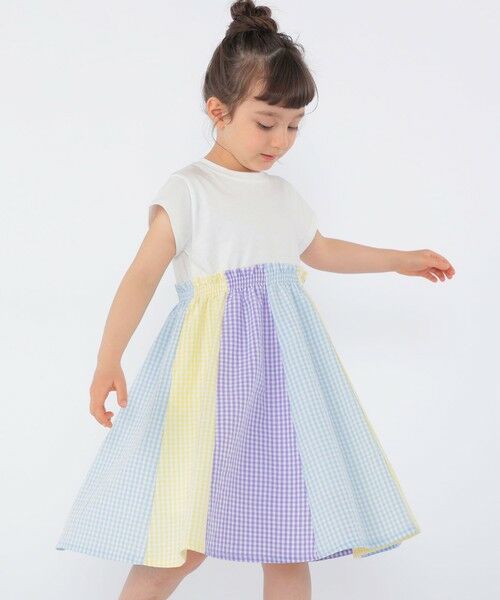 SHIPS / シップス ロング・マキシ丈ワンピース | SHIPS KIDS:100〜130cm / パネル 切替 ワンピース | 詳細2