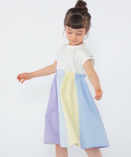 SHIPS / シップス ロング・マキシ丈ワンピース | SHIPS KIDS:100〜130cm / パネル 切替 ワンピース | 詳細3
