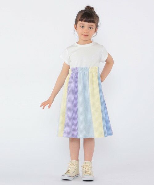 SHIPS / シップス ロング・マキシ丈ワンピース | SHIPS KIDS:100〜130cm / パネル 切替 ワンピース | 詳細5