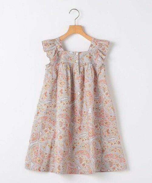 SHIPS / シップス ロング・マキシ丈ワンピース | SHIPS KIDS:100〜130cm / リバティ ノースリーブ ワンピース（レッド）
