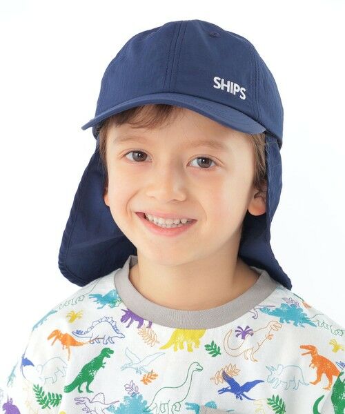 SHIPS / シップス キャップ | SHIPS KIDS:日除け付き ロゴ キャップ | 詳細6