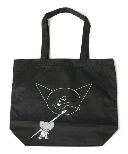 SHIPS / シップス トートバッグ | SHIPS KIDS: TOM and JERRY プリント トートバッグ（ブラック）