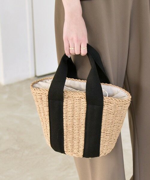 SHIPS / シップス トートバッグ | 《予約》quaranciel: バイカラー テープハンドル ペーパー トート バッグ | 詳細12