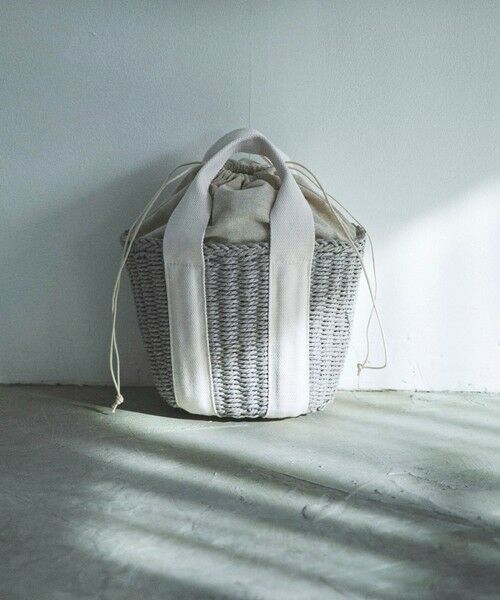 SHIPS / シップス トートバッグ | 《予約》quaranciel: バイカラー テープハンドル ペーパー トート バッグ | 詳細25