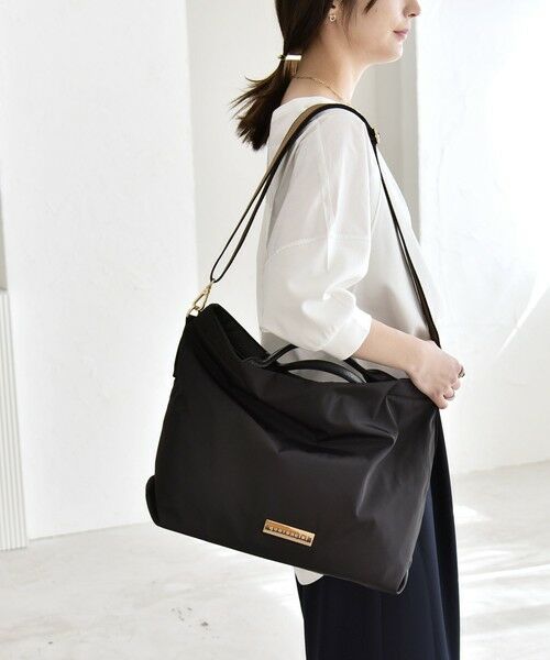 SHIPS / シップス トートバッグ | 《予約》quaranciel: ラインベルト 2way ショルダー トート バッグ（A4対応） | 詳細14