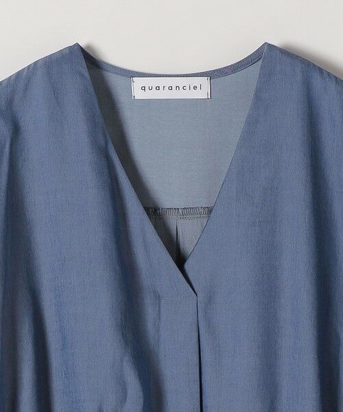 SHIPS / シップス シャツ・ブラウス | 《予約》quaranciel:〈洗濯機可能〉Vネック ギャザーヘム ブラウス | 詳細25
